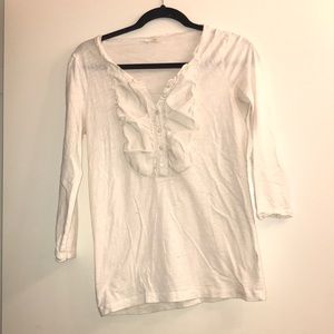 Cream 3/4 sleeve top